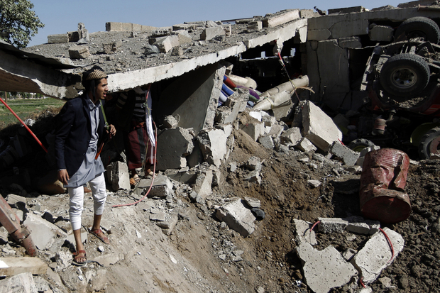 Saudi coalition air strike kills nine civilians near Yemen's Sanaa