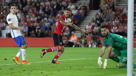 Charlie Austin centre came off the bench to power Southampton to victory over Swansea