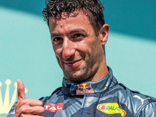 Australian Formula One driver Daniel Ricciardo of Red Bull Racing