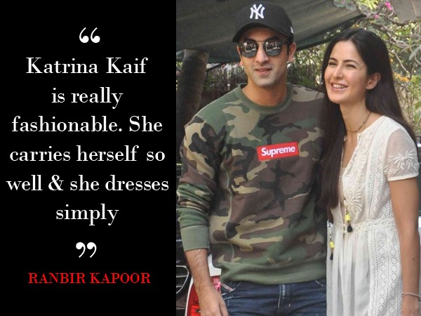 “Katrina Kaif is really fashionable,” says Ranbir Kapor