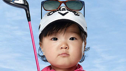 Baby Lydia Ko in the new Evian ad campaign