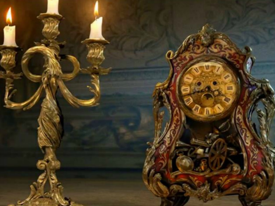 Lumiere and Cogsworth