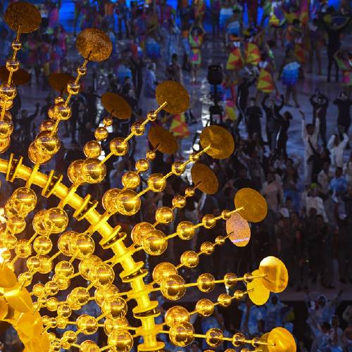 Cauldron is lit at the Maracana Stadium during the opening ceremony of the Rio 2016 Paralympic Games in Rio de Janeiro Brazil Wednesday Sept. 7 2016