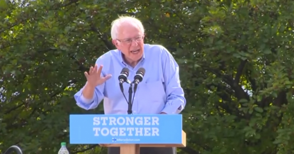 Bernie Sanders Campaigns for Hillary Clinton “No Candidate is Perfect”