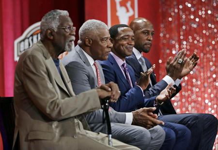 Bill Russell Julius Erving Isiah Thomas Alonzo Mourning