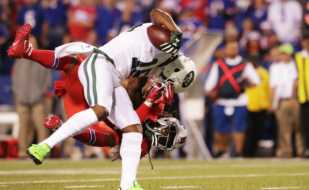 Brandon Marshall gets tackled