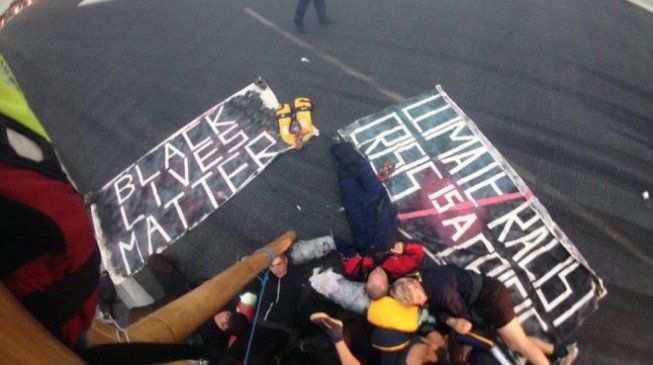 Black Lives Matters protesters shut runway of London City Airport