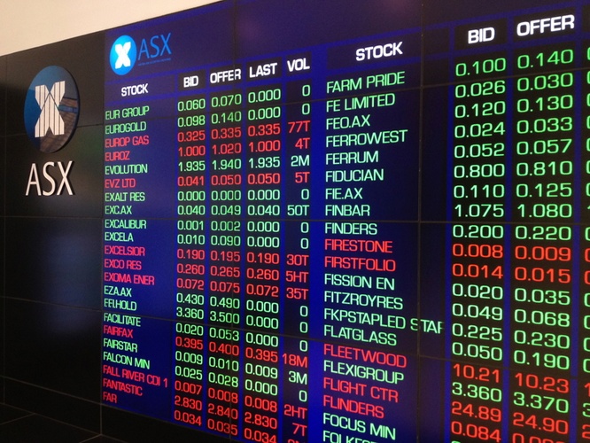 The Australian Stock Exchange Is Down