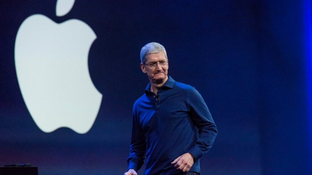 Apple chief executive officer Tim Cook at the World Wide Developers Conference in San Francisco this week