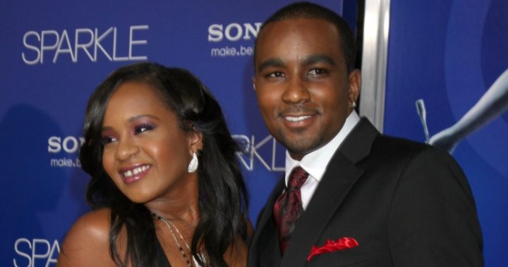 Bobbi Kristina Brown Nick Gordon arrive at the'Sparkle Premiere at Graumans Chinese Theater