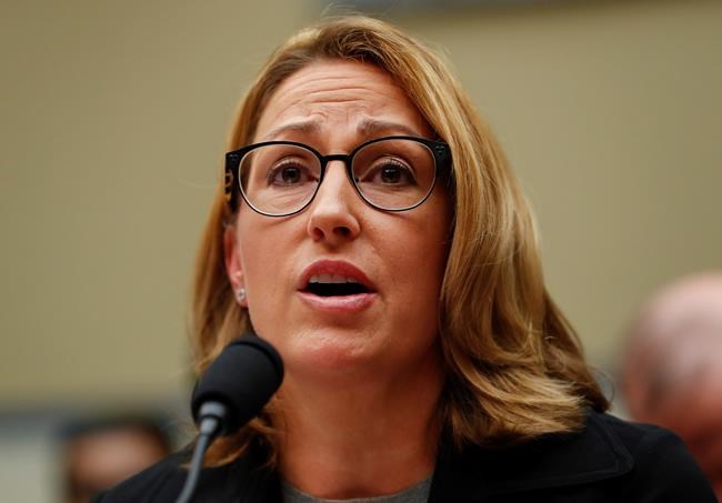 Mylan CEO Heather Bresch testifies on Capitol Hill in Washington Wednesday Sept. 21 2016 before the House Oversight Committee hearing on Epi Pen price increases. Bresch defended the cost for life-saving EpiPens signaling the company has no plans to