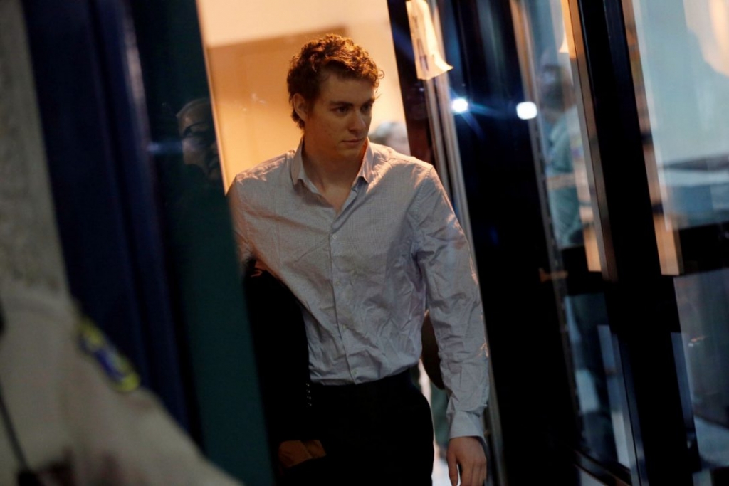 Brock Turner the former Stanford swimmer convicted of sexually assaulting an unconscious woman leaves the Santa Clara County Jail in San Jose California on Sept. 2