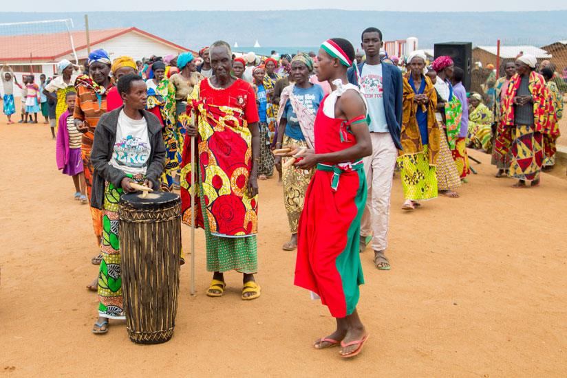 Burundian refugees during an event at Mahama Refugee Camp in Kirehe District Eastern Province.  Faustin Niyigena