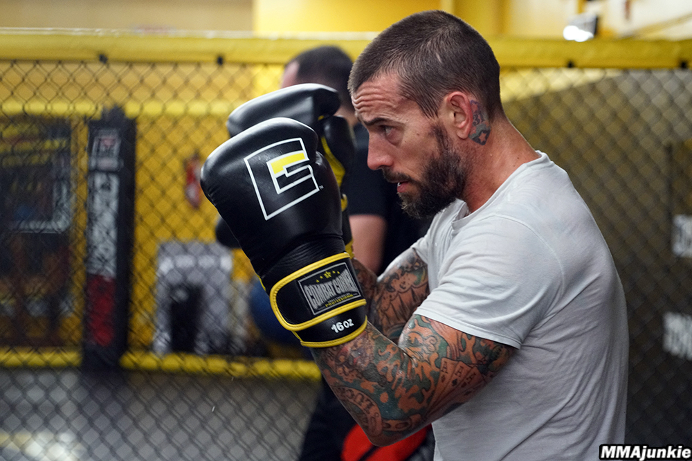 UFC welterweight Phil “CM Punk” Brooks at Roufusport Academy in Milwaukee on Aug. 29 2016