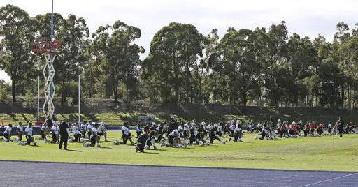 Marshawn Lynch takes reps as Cal's scout-team RB in Australia