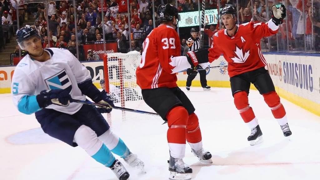 Canada secured top spot in Group A with a comfortable victory over Team Europe