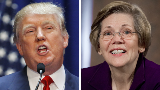 Donald Trump Elizabeth Warren