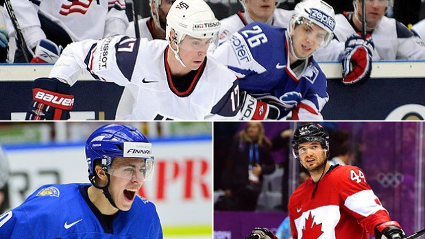 The World Cup of Hockey is where several NHL stars will shine. But there's also opportunity for mid-level talents to contribute and gain notoriety including clockwise from top American Brandon Dubinsky Canadian defenceman Marc Edouard Vlasic and Fi