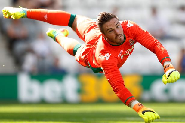 Jack Butland in action