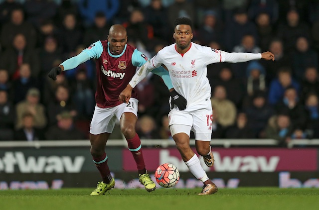 Daniel Sturridge in action for Liverpool in the English Premiership