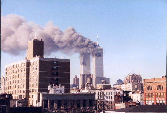 Twin Towers on Sept. 11 2011 in NYC