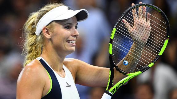 Caroline Wozniacki cruises dropping only two games against Anastasija Sevastova to march on to the semifinals of the US Open