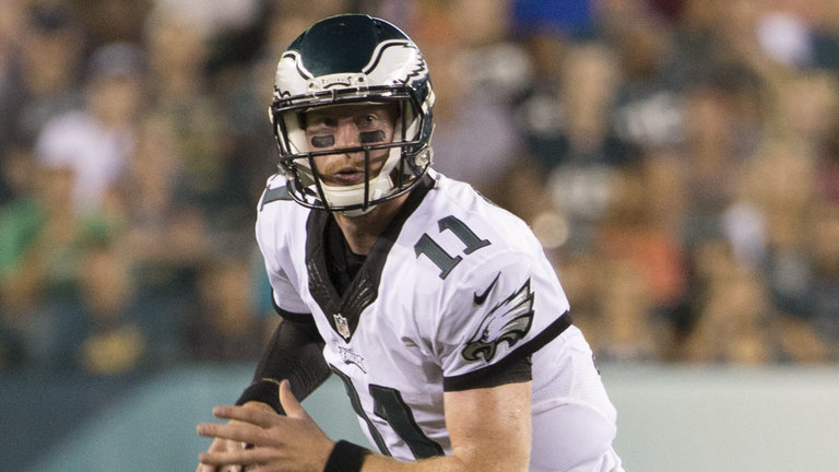 Carson Wentz will start at quarterback for the Eagles