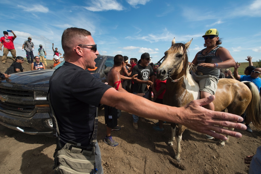 Casey Sugliaan hour ago Native American Oil Pipeline Protests Just Became Violent For This Depressing Reason     ROBYN BECK  AFP  Getty Images