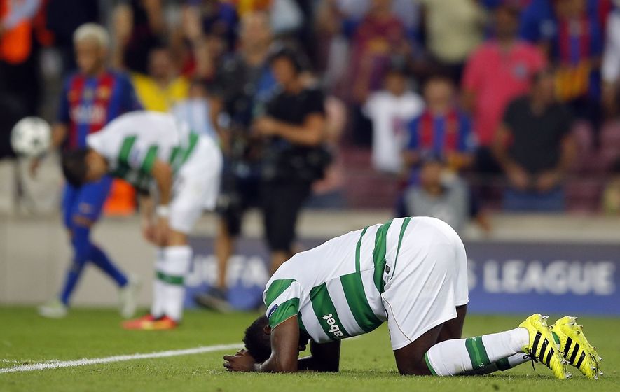 Celtic'ran out of legs in Barcelona rout says'disappointed Brendan Rodgers