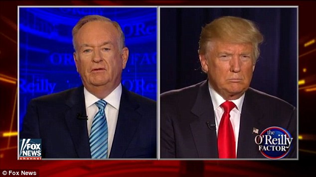 Challenge Donald Trump used an interview with Bill O'Reilly on Fox News to throw down the gauntlet to his rival about each of their secrets