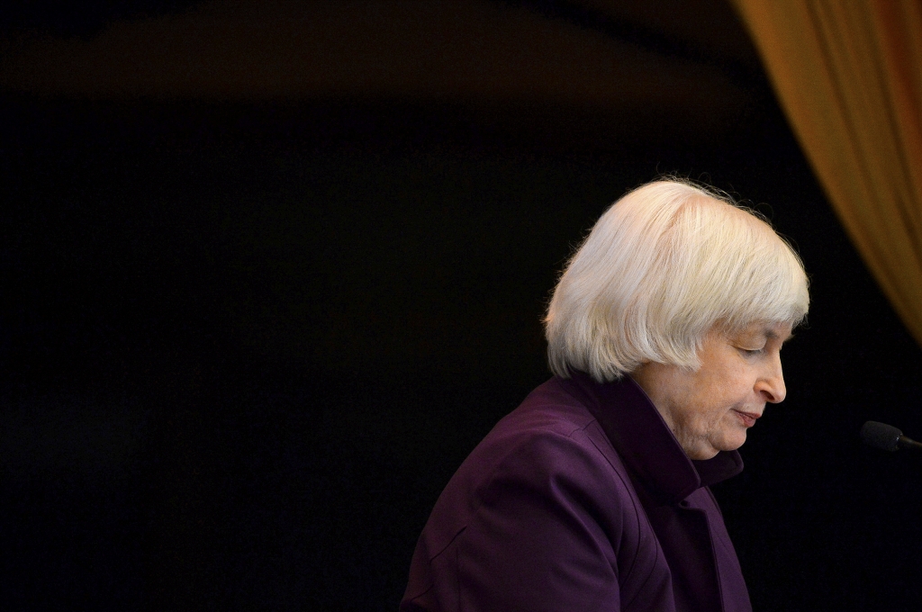 Federal Reserve Chair Janet Yellen speaking in Philadelphia