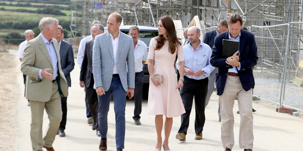 Prince William and Catherine visit Nansledan a 218-hectare site that will provide future business and housing for the local area in Newquay United Kingdom