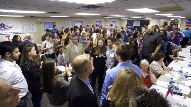 Chelsea Clinton visited the State College Democratic Headquarters on Wednesday