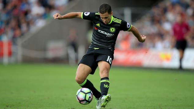 Chelsea forward Eden Hazard has so far impressed under the management of Antonio Conte