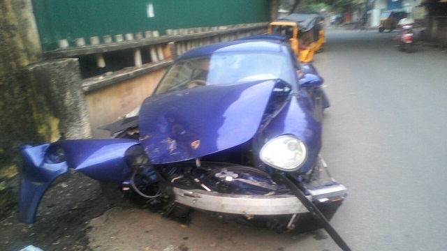 Chennai One dead 10 injured after youth rams Porsche into 12 parked autos