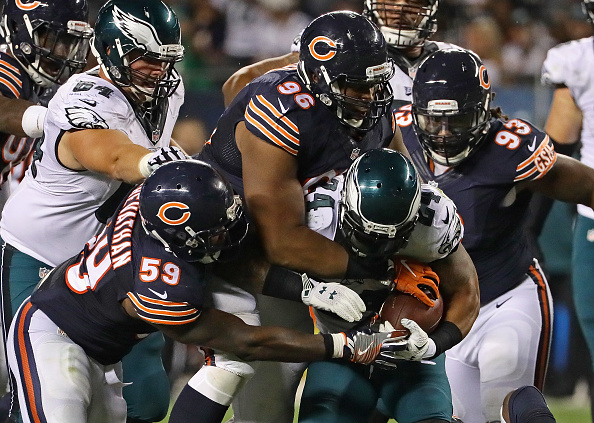 Chicago Illinois. The Eagels defeated the Bears 29-14