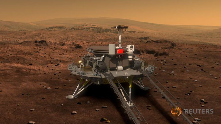 China unveils design for unmanned mission to Mars