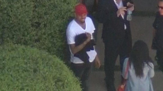 Chris Brown emerges from home peacefully after standoff with police