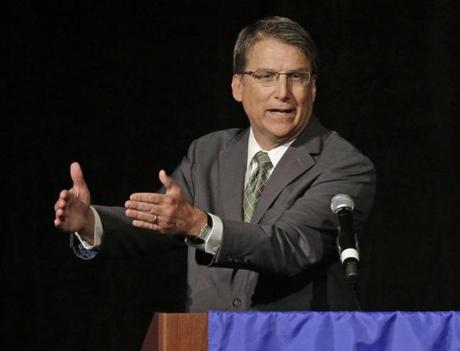 North Carolina Governor Pat McCrory