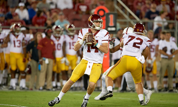 College Football USC QB Sam Darnold in action vs Stanford at Stanford Stadium.
Stanford CA 9/17/2016
CREDIT John W. Mc Donough