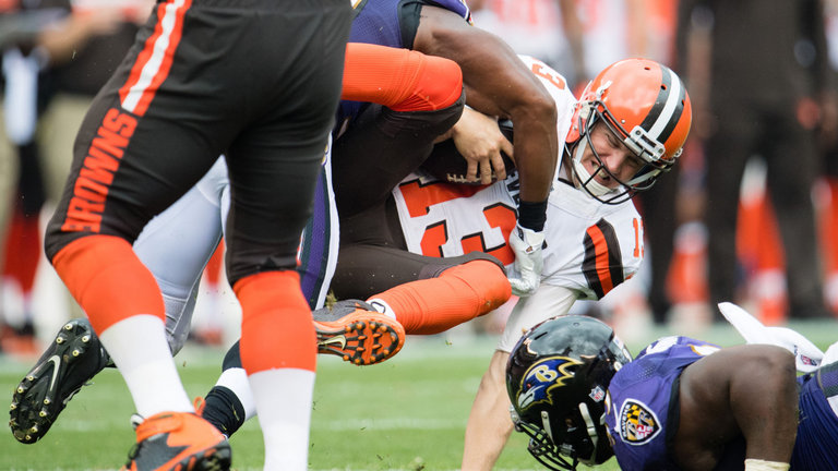 Cleveland Browns quarterback Josh Mc Cown injured his shoulder against the Ravens and Cody Kessler will come in for Sunday's game