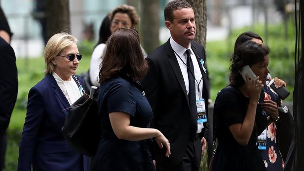 Clinton Attends 9/11 Anniversary Service at Ground Zero