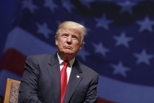 Republican presidential candidate Donald Trump pauses during a town hall Sept. 6 2016 in Virginia Beach Va