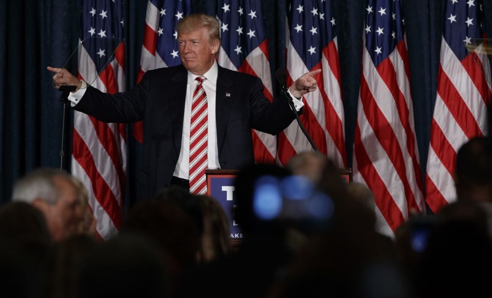 Republican presidential candidate Donald Trump speaks about national security Wednesday Sept. 7 2016 at the Union League in Philadelphia