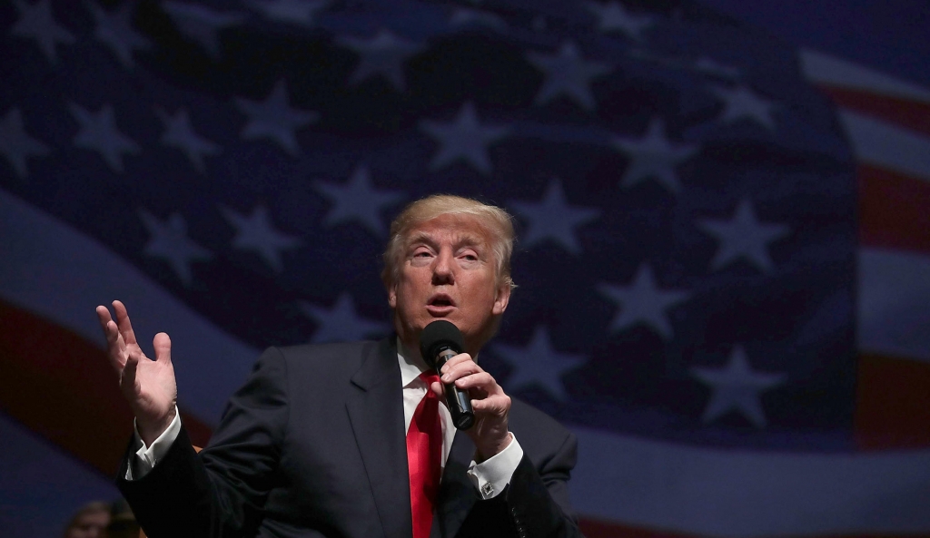 Donald Trump speaks during a campaign event on Tuesday in Virginia Beach Va. The same day The Dallas Morning News blasted the candidate declining to endorse him for president