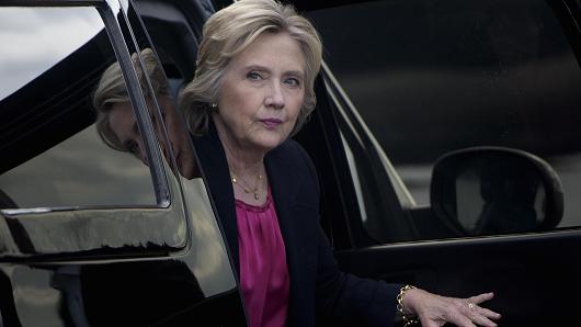 Democratic presidential nominee Hillary Clinton