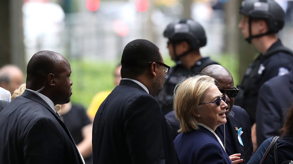 New York City. She left the event early after not feeling well according to her campaign. (Credit Justin Sullivan  Gett