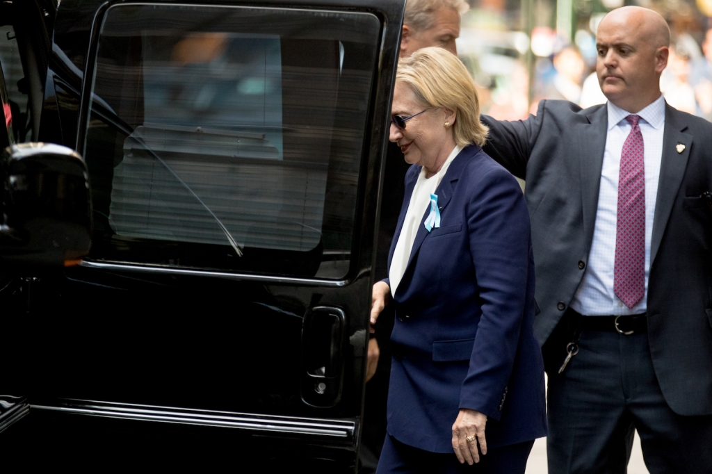 Hillary Clinton's health is a campaign issue again after she nearly passed out in public