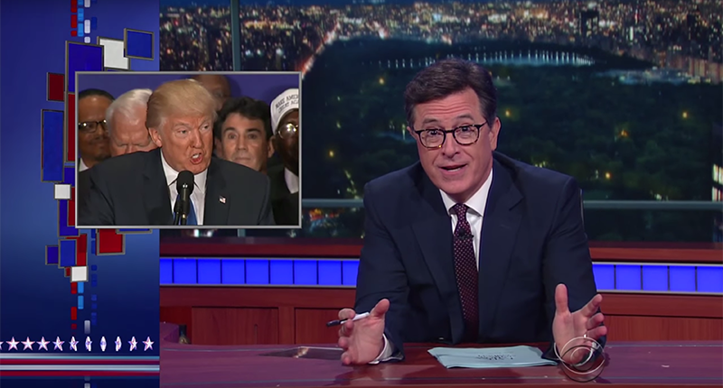 Stephen Colbert's WTF Trump moment