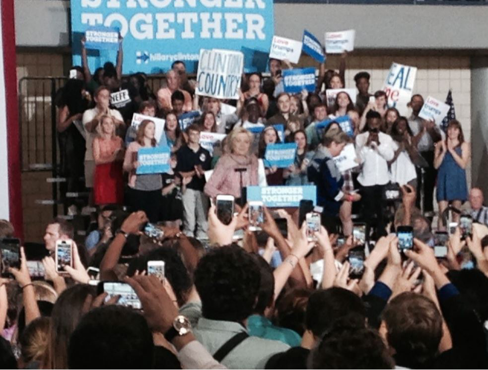 Clinton spoke Thursday in Greensboro